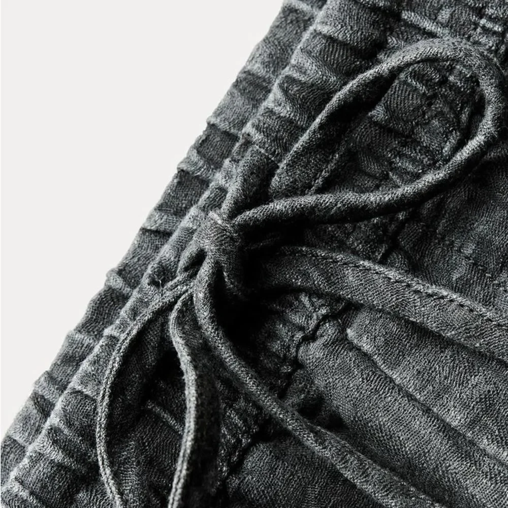 ZARA ZW COLLECTION LINEN BLEND JOGGER PANTS